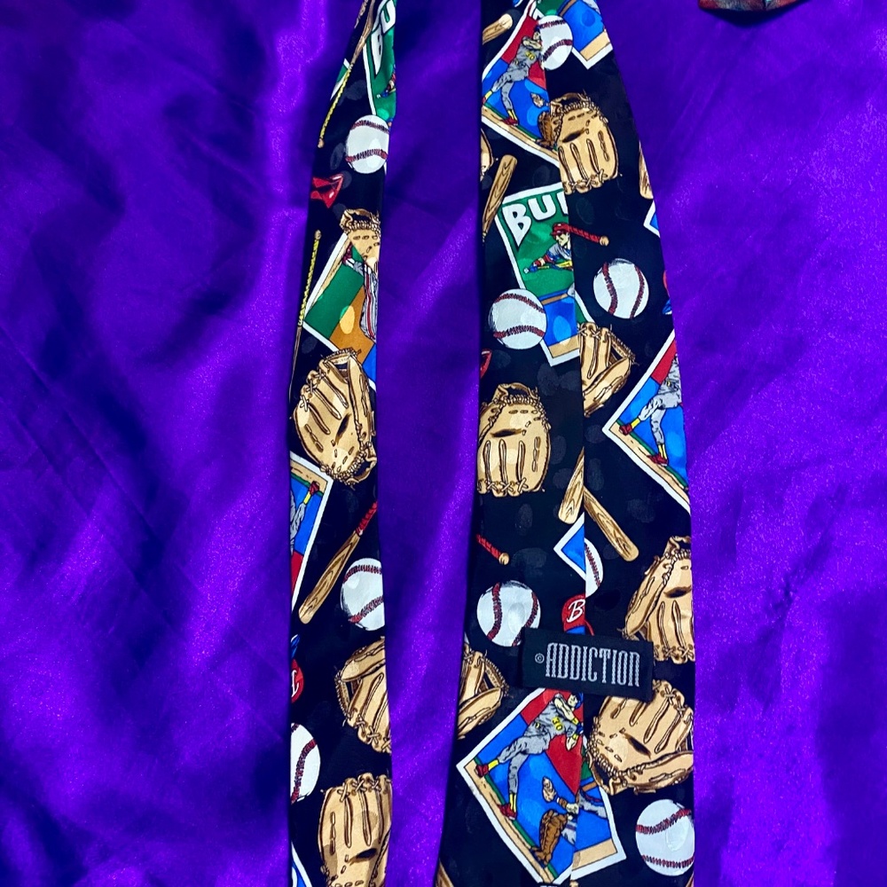 ADDICTION Vintage Major League Baseball Necktie Sz OS